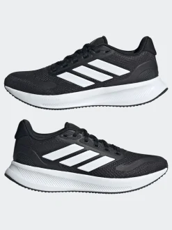 Zwart/wit - adidas Runfalcon 5 veterschoenen voor junioren