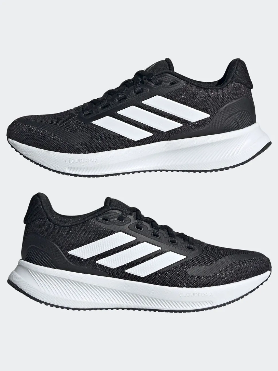 Zwart/wit - adidas Runfalcon 5 veterschoenen voor junioren