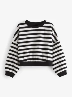 Zwart/wit - Boxy 100% katoenen Sweaters met Lange mouwen 3 pack (3-16jr)