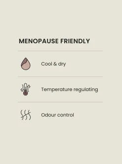Zwart/wit - Menopause Friendly Cooling Knickers 2 Pack