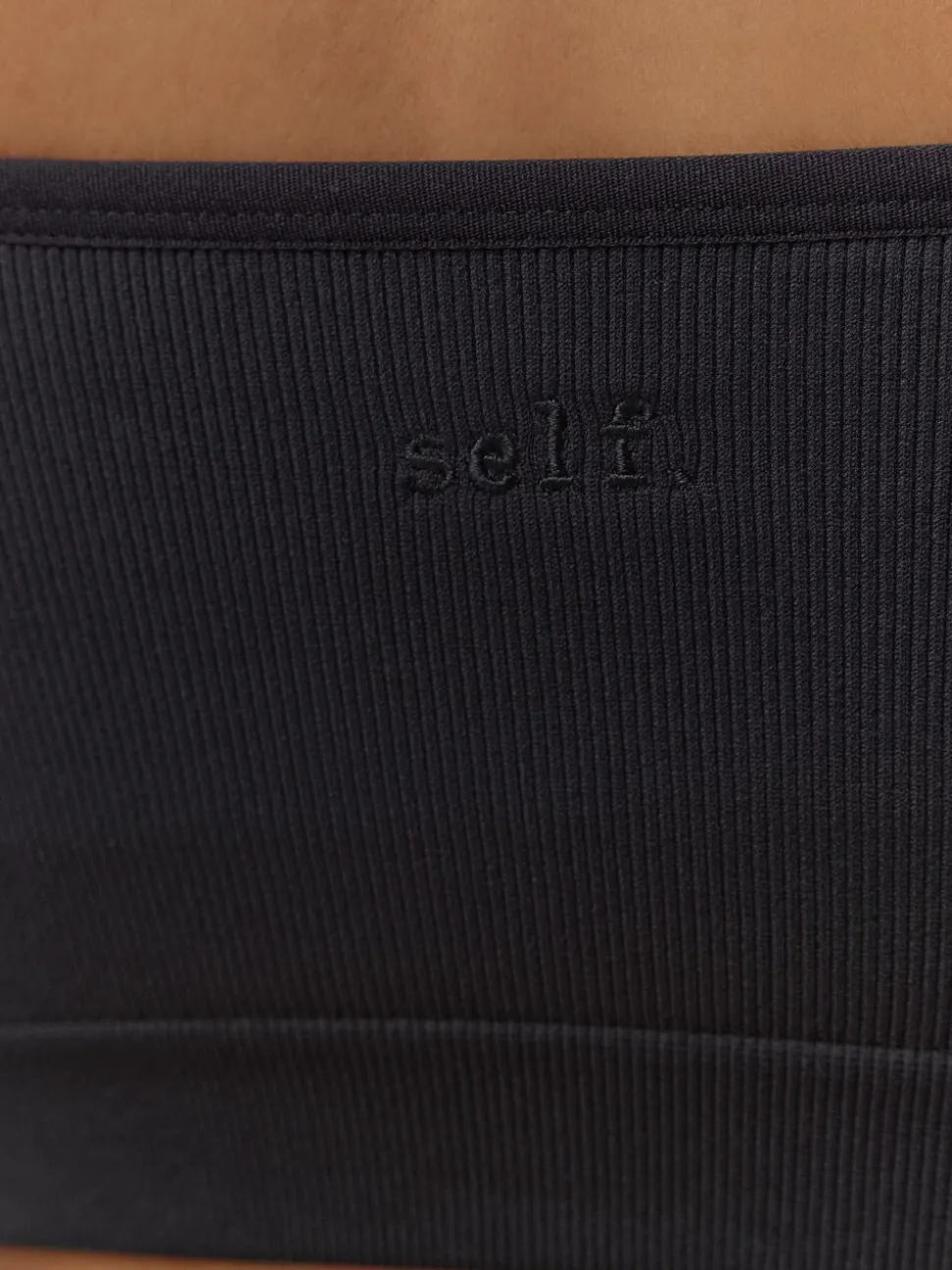 Zwart/wit - Seamless Rib Long Line Bralette 2 Pack