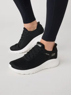 Zwart/wit - Skechers BOBS Sport Squad Chaos Slip In instapsneakers
