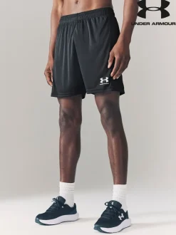 Zwart/wit - Under Armour Challenger gebreide short