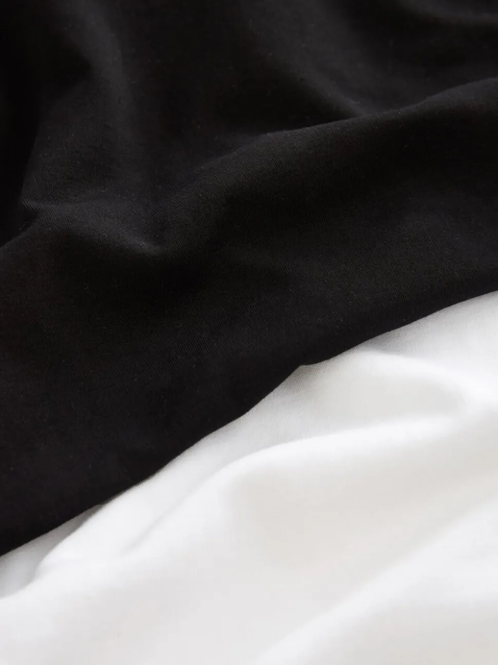 Zwart/wit - Verpakking van 2 dikke T-shirts met korte mouwen