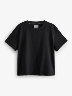 Zwart/wit - Verpakking van 2 pyjama's met korte mouwen van 100% katoen