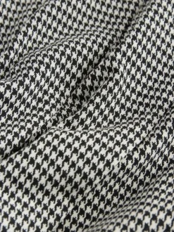 Zwart-wit geruit - Mini Jersey Pleated Skirt