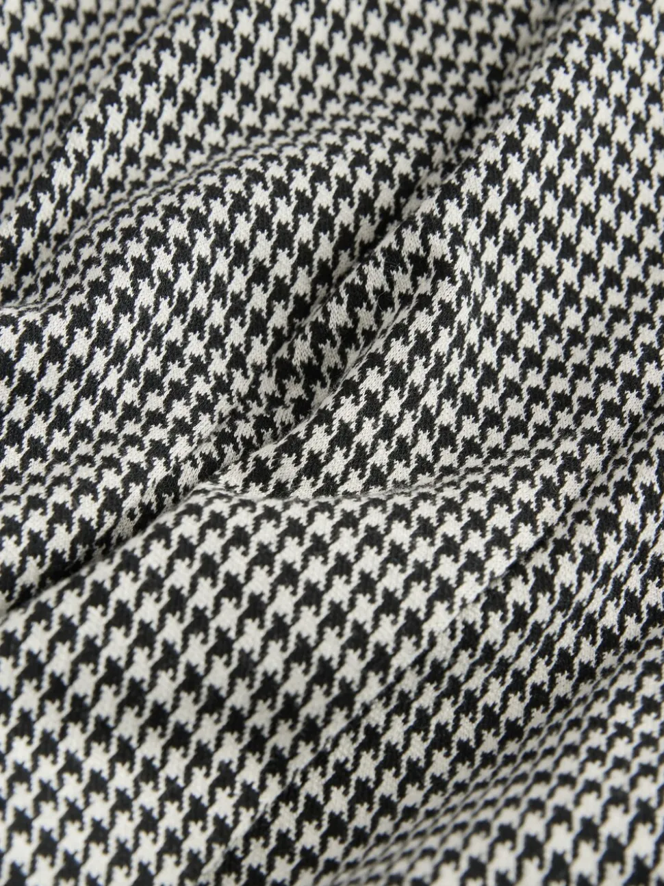 Zwart-wit geruit - Mini Jersey Pleated Skirt