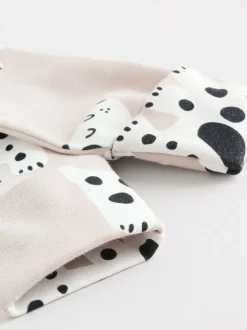 Zwart-wit met hond - Verpakking van 3 babypyjama's met tweewegrits (0-2jr)
