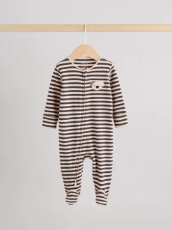 Zwart-wit met hond - Verpakking van 3 babypyjama's met tweewegrits (0-2jr)