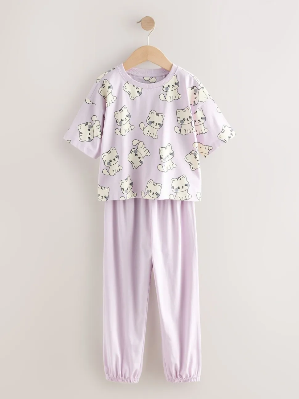Zwart-wit pandaprint - Verpakking van 3 pyjama's met joggingbroek (3 - 16 jr)