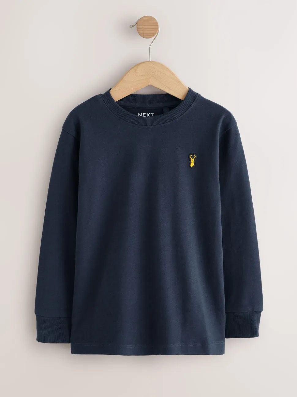 Zwart/wit/blauw - Verpakking van 8 zachte T-shirts met lange mouwen (3-16jr)