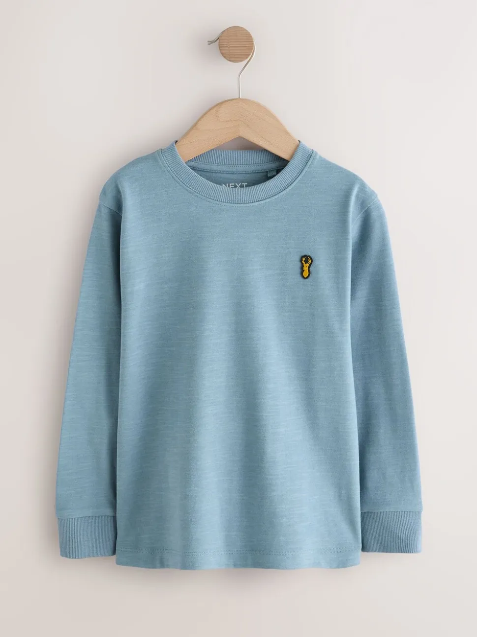 Zwart/wit/blauw - Verpakking van 8 zachte T-shirts met lange mouwen (3-16jr)