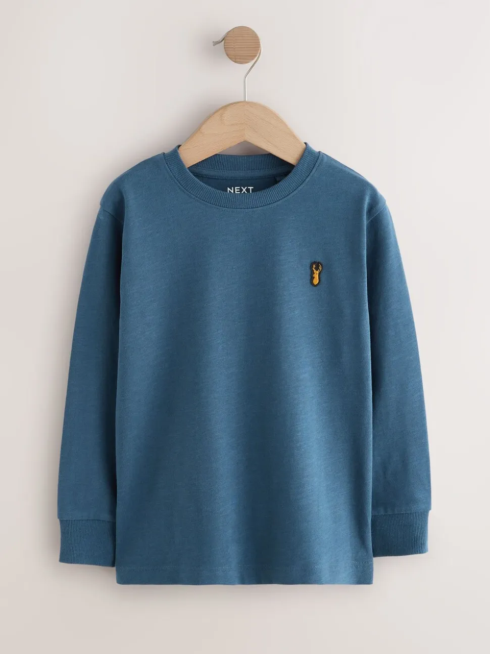 Zwart/wit/blauw - Verpakking van 8 zachte T-shirts met lange mouwen (3-16jr)