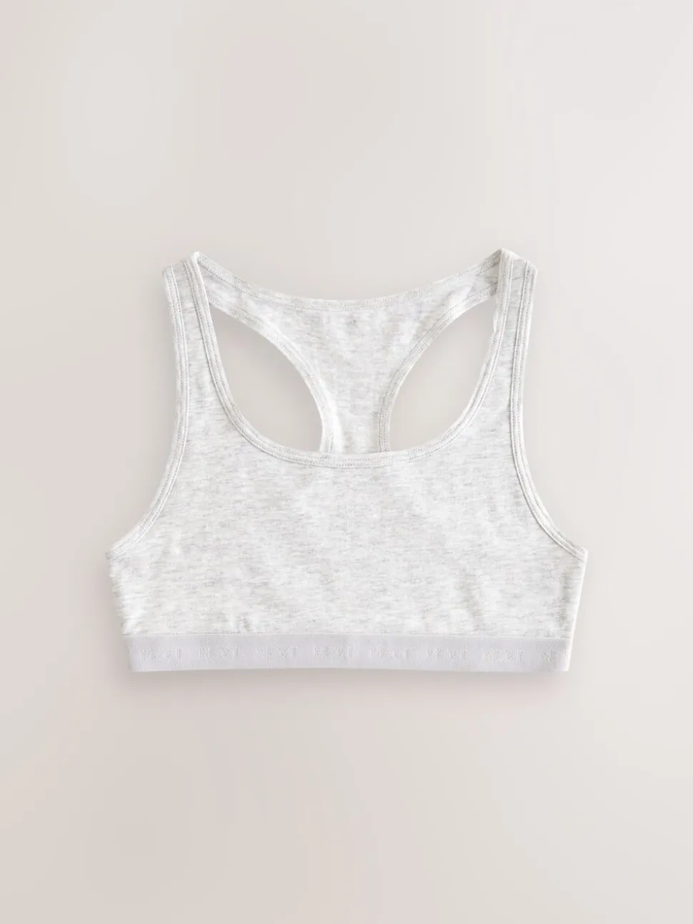 Zwart/wit/grijs - Set van 3 korte tops met racerback (5-16 jr)
