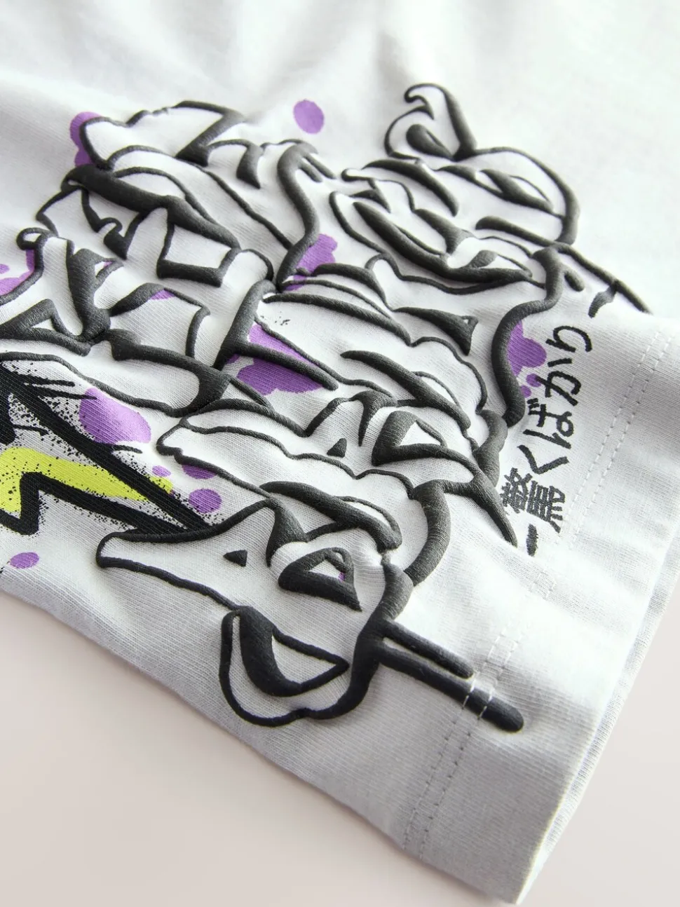 Zwart/wit/grijs - Verpakking van 3 relaxte T-shirts met grafische print en korte mouwen (3-16jr)