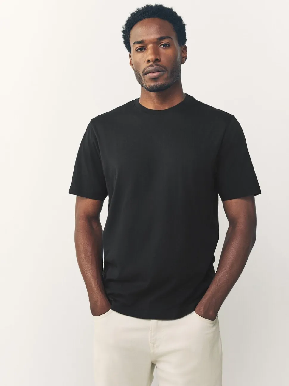 Zwart/Wit/grijs/leigrijs/kiezelkleurig/Bruin - Normale Pasvorm - Essential katoenen T-shirts verpakking van 6