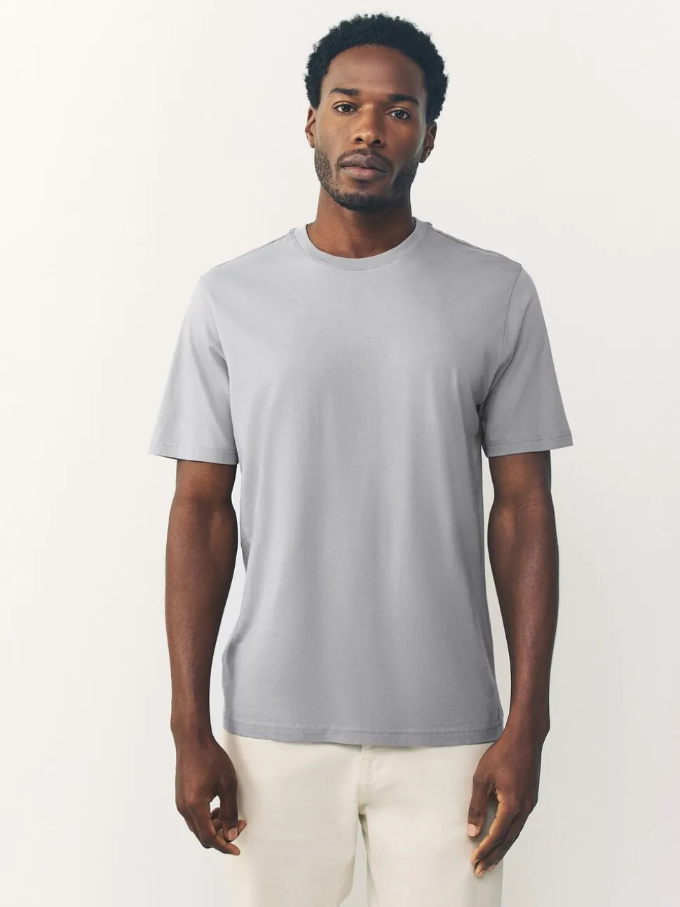 Zwart/Wit/grijs/leigrijs/kiezelkleurig/Bruin - Normale Pasvorm - Essential katoenen T-shirts verpakking van 6