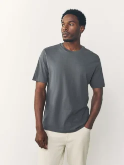 Zwart/Wit/grijs/leigrijs/kiezelkleurig/Bruin - Normale Pasvorm - Essential katoenen T-shirts verpakking van 6