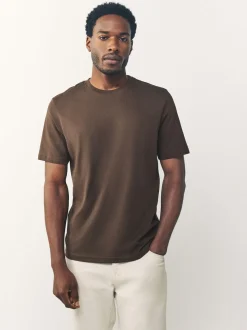 Zwart/Wit/grijs/leigrijs/kiezelkleurig/Bruin - Normale Pasvorm - Essential katoenen T-shirts verpakking van 6