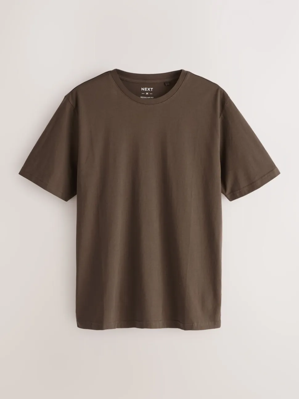 Zwart/Wit/grijs/leigrijs/kiezelkleurig/Bruin - Normale Pasvorm - Essential katoenen T-shirts verpakking van 6