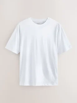 Zwart/Wit/grijs/leigrijs/kiezelkleurig/Bruin - Normale Pasvorm - Essential katoenen T-shirts verpakking van 6