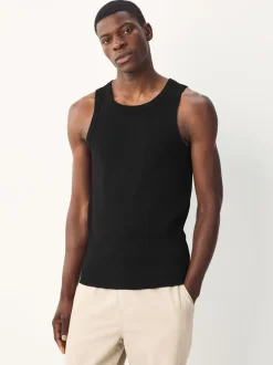 Zwart/wit/naturel/marineblauw - 4 Stuks slim-fit - Tricot hemdje