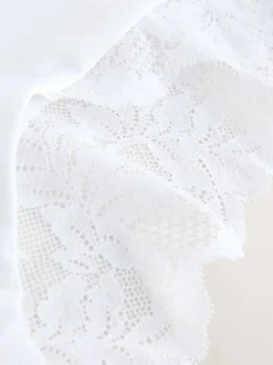 Zwart/wit/praline huidskleur - Microvezel & Kant Hoge Taille Slip 3 Pak
