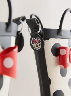 Zwart/wit/rood - Minnie Mouse Handle Wellies